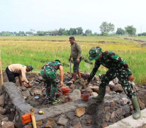 Satgas TMMD Kodim 0816/Sidoarjo Kebut Rampungkan Pembangunan Sumur Bor di Kedondong