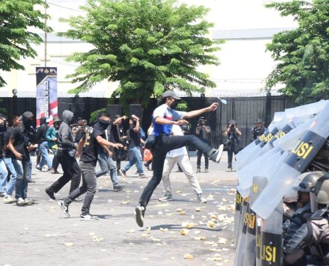 Polda Jatim Gelar Simulasi Sispamkota di GOR Delta Sidoarjo