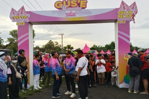 Persiapan jalan sehat bersama Gus'e dan forkonpimda.juga masyrakat jombang