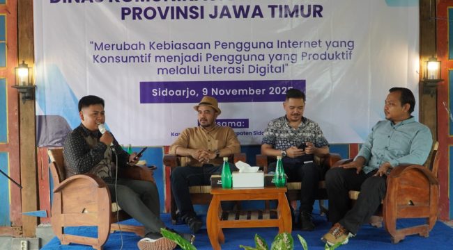 Diskominfo Jatim Gelar Cerdas Digital di Sidoarjo: Ubah Pengguna Internet Konsumtif Jadi Produktif