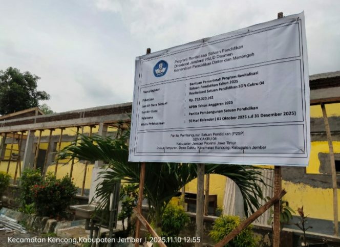 
					Ketua GWI Jember Kecam Sikap Pengawas Proyek Revitalisasi SDN Cakru 04