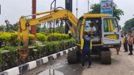 Pemkab Sidoarjo Siagakan Rumah Pompa dan Pompa Portable Antisipasi Banjir di Depan Lippo Plaza
