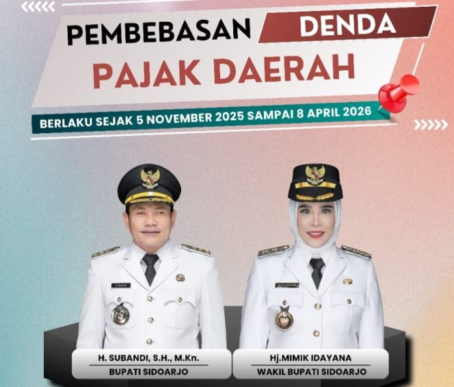 
					Pemkab Sidoarjo Gratiskan Denda Pajak Daerah hingga April 2026