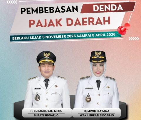 Pemkab Sidoarjo Gratiskan Denda Pajak Daerah hingga April 2026
