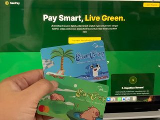 Dokumentasi: Kartu SanPay dapat di integrasikan dengan web SanPay untuk melacak jumlah jejak karbon