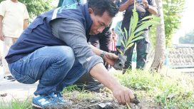 Kecamatan Tulangan Bersama DLHK Sidoarjo Laksanakan Kerja Bakti dan Tarian Tangan