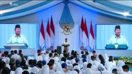 Presiden Prabowo Subianto secara resmi meluncurkan Program Digitalisasi Pembelajaran untuk Indonesia Cerdas, Senin, 17 November 2025. (tangkapan layar youtube.com/@sekretariatpreside)