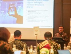 Wamenkomdigi Nezar Patria sebagai Keynote Speech dalam Seminar Accelerating PDP Law Enforcement through Public–Private Collaboration to Drive Digital Innovation di Fairmont Hotel, Jakarta Pusat, Selasa (11/11/2025). (Komdigi)