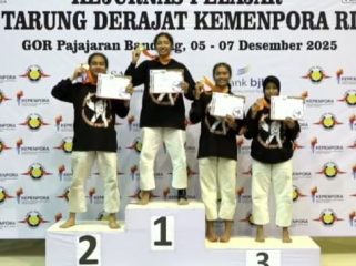 Empat Atlit Kodrat Sidoarjo Berhasil Raih Medali pada Kejurnas Pelajar Kodrat Kemenpora RI 2025 di Bandung