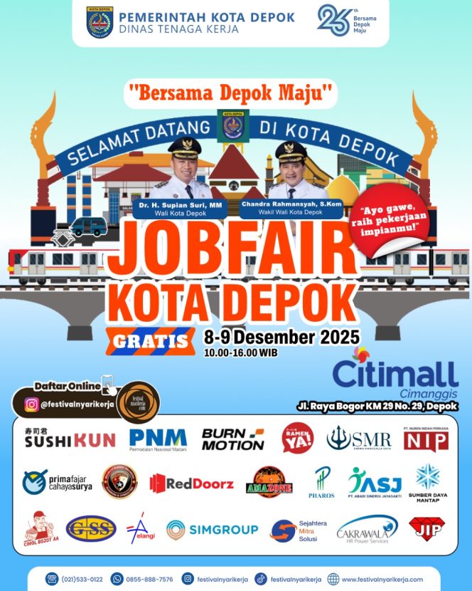 
					Disnaker Depok Buka Peluang Kerja Lewat Job Fair 2025