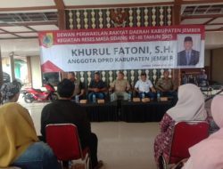 H Khurul Fatoni.Dewan perwakilan rakyat Daerah DPRD Kabupaten Jember gelar reses sidang ke lll