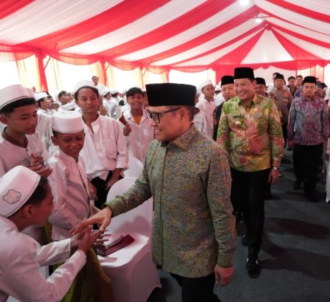 Menko PM Muhaimin Iskandar Resmikan Groundbreaking Pembangunan Ulang Ponpes Al Khoziny