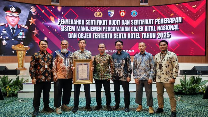 
					PLN UIT JBB Raih Predikat GOLD Audit Sistem Manajemen Pengamanan Tahun 2025
