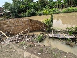 Bupati Sidoarjo Tinjau Longsor Bantaran Sungai di Desa Temu, Instruksikan Penanganan Darurat