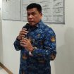 Sekda Depok, Mangnguluang Mansur pada apel Pencanangan Zona Integritas WBK dan WBBM melalui Reformasi Birokrasi yang digelar Dinas Penanaman Modal dan Pelayanan Terpadu Satu Pintu