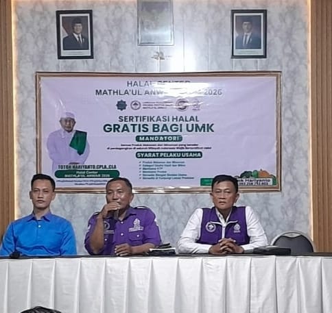 27 Pendamping Halal Centre Mathla’ul Anwar Siap Dampingi 1,35 Juta Sertifikat Gratis untuk UMKM 2026transnews.co.id