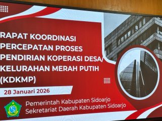 Dukung Program Presiden, Bupati Sidoarjo Instruksikan Percepatan Pendirian Koperasi Desa Merah Putih