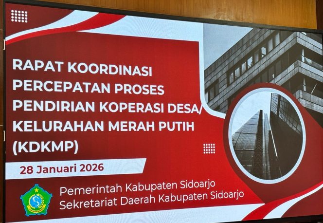 
					Dukung Program Presiden, Bupati Sidoarjo Instruksikan Percepatan Pendirian Koperasi Desa Merah Putih