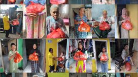 Yayasan Global Pelangi Salurkan Puluhan Paket Sembako untuk Lansia di Depok