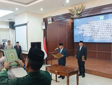 Segarkan Roda Pemerintahan, Wali Kota Depok Supian Suri Lantik 17 Pejabat Strategis