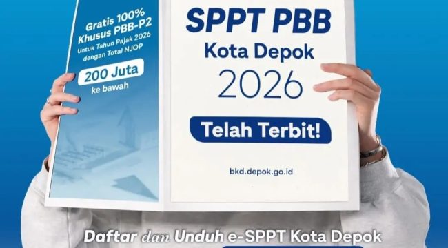 Leaflet digital SPPT PBB Kota Depok. (dok: IG bkdkotadepok).