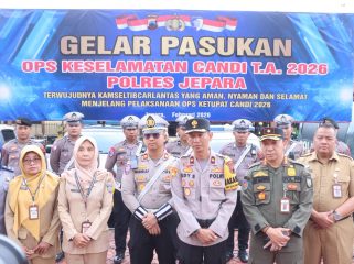 Polres Jepara Kerahkan Puluhan Personel di Operasi Keselamatan Candi 2026