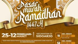 Pemkab Sidoarjo Gelar Pasar Murah Ramadan 1447 H di 10 Kecamatan