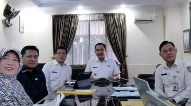 Tangkapan layar Forum Renja Setda Depok Secara Daring.