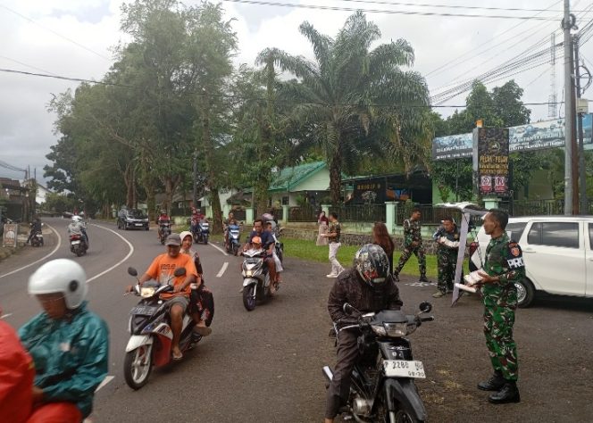 
					Relawan TEMPE ABY dan Provost Brigif 9/DY/2 Kostrad