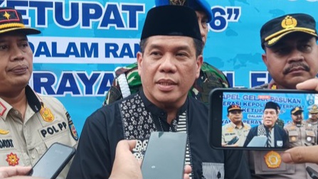 Sekretaris Daerah Kota Depok, Mangnguluang Mansur usai Apel Gelar Pasukan 2026 pada Kamis 12 Maret 2026 (Dok. indorayatoday.com)