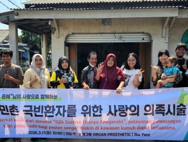 Konsisten Menebar Kebaikan, YGP Salurkan Kaki Palsu Untuk Warga Depok