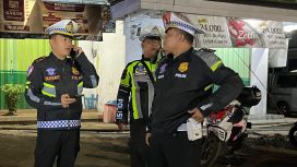 Kasat lantas jember AKP Bagas saat gelar kegiatan KRYD