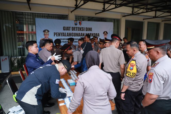 
					Kapores jember lakukan Giat deteksi dini pemyalagunaan Narkoba