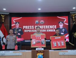 Polrea jember amankan 18 tersangka narkoba sepanjang bulan maret 2026