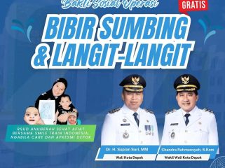 Bakti sosial operasi bibir sumbing dan langit-langit RSUD ASA Depok. (Flyer dok. RSUD ASA Depok).