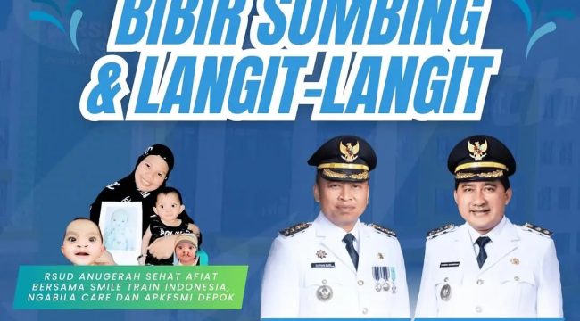 Bakti sosial operasi bibir sumbing dan langit-langit RSUD ASA Depok. (Flyer dok. RSUD ASA Depok).