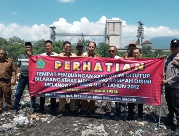 DLHK Sidoarjo Sidak TPA Liar Trompoasri, Tutup Akses dan Dorong Perbaikan Sistem Sampah
