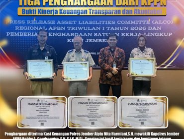 Polres Jember raih tiga penghargaan dari KPPN (Dok. Humas)