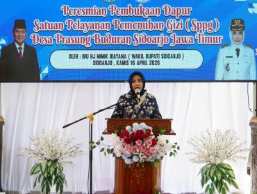 Wabup Sidoarjo Resmikan SPPG Desa Prasung, Dorong Layanan Gizi Terintegrasi dan Ekonomi Lokal