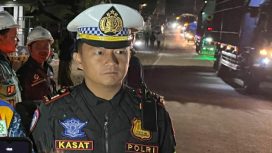 Kasatlantas Anggota Polres jember.AKP Bernadus Bagas simarta.