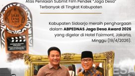 Sidoarjo Raih Penghargaan Jaga Desa Award 2026, Bukti Komitmen Tata Kelola Desa Transparan
