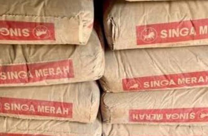 
					Kemasan Semen singa merah