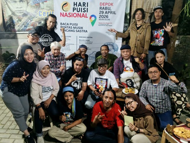 
					Foto bersama di Acara Hari Puisi Nasional 2026 di Kota Depok