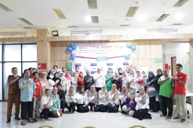 
					Para peserta donor darah. (Dok. Narasumber)