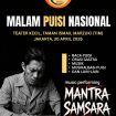Flayer Malam Puncak Hari Puisi Nasional 2026