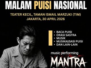Flayer Malam Puncak Hari Puisi Nasional 2026