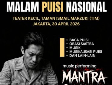 Flayer Malam Puncak Hari Puisi Nasional 2026
