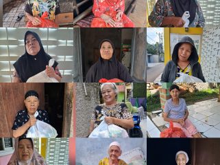YGP Berikan 30 Paket Sembako Kepada Warga Tapos Depok