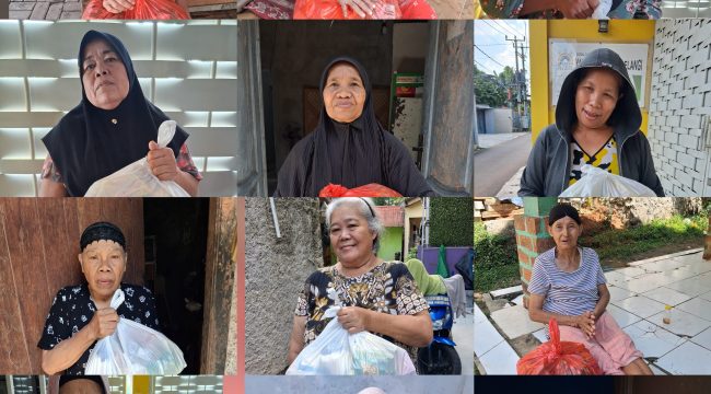 YGP Berikan 30 Paket Sembako Kepada Warga Tapos Depok