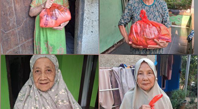 Janda Lansia penerima bantuan YGP di Tapos